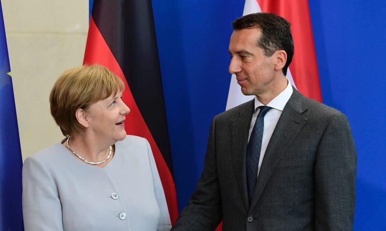 Merkel bei Asyl-Gipfel in Wien