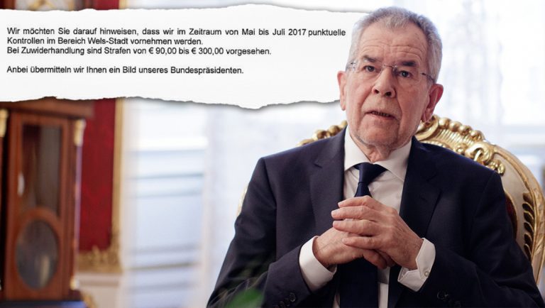 „VdB-Bild aufhängen oder Strafe!