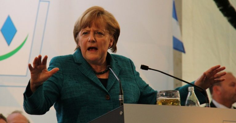 Massiver Protest gegen Merkels Wahlkampf-Auftritte