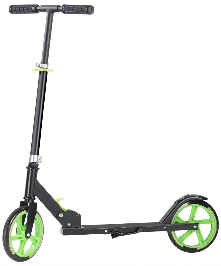 Klappbarer City-Roller mit XXL-Räder, Ständer und Trageriemen