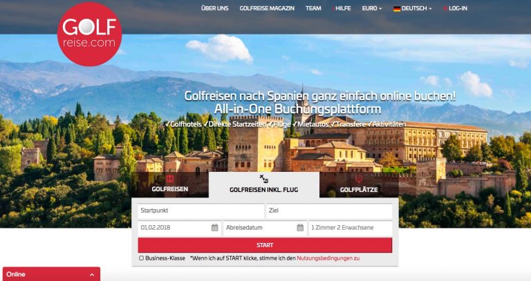Golfreise.com – das erste Direktbuchungsportal für Golfreisen