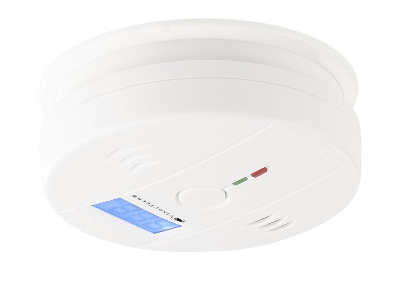 Digitaler Kohlenmonoxid-Melder COM-150, LCD-Display, 85 dB Alarm, EN 50291