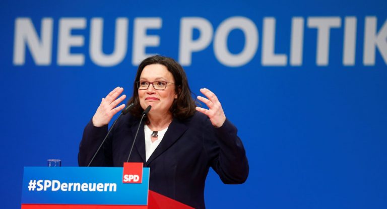 Klatsche für Nahles: Übler Start für SPD-Chefin