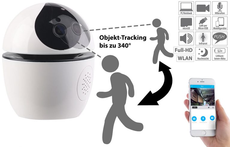 7links WLAN-IP-Überwachungskamera IPC-650.track