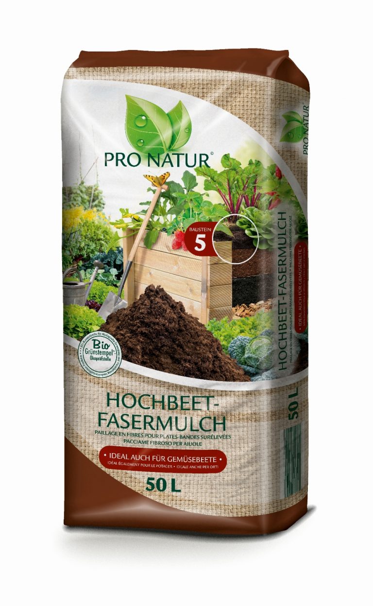 Neu: Bio-Fasermulch (nicht nur) fürs Hochbeet