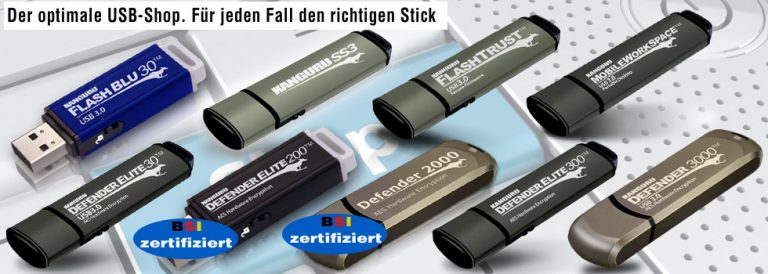 DSGVO: Sensible Daten auf BSI zertifizierten USB-Sticks