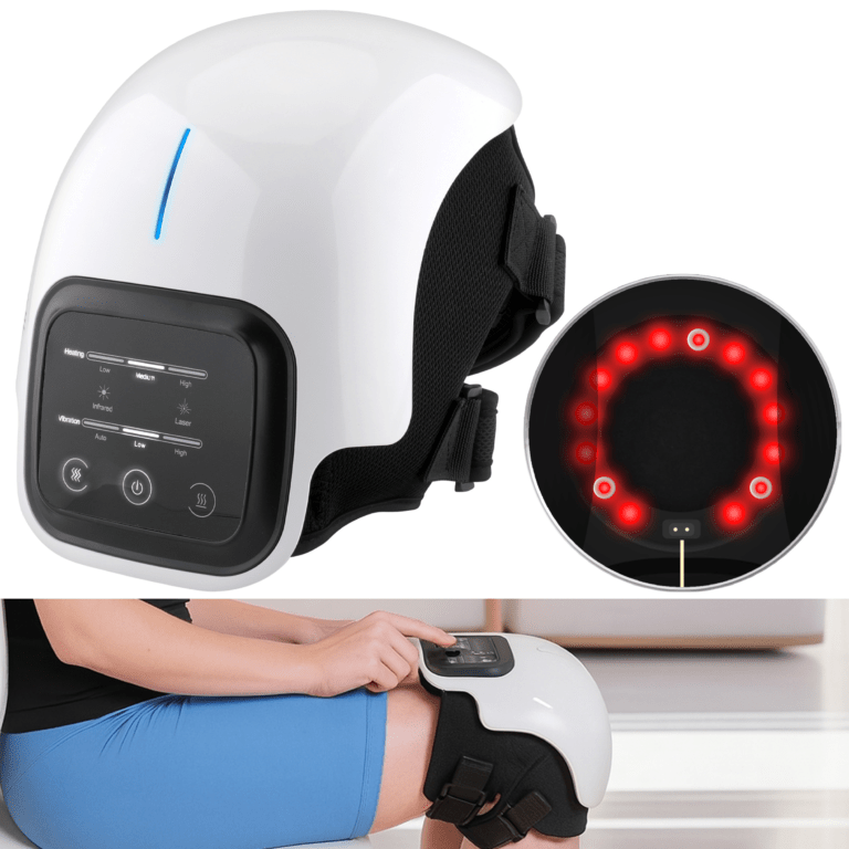 newgen medicals Akku-Knie-Massagegerät mit Infrarot