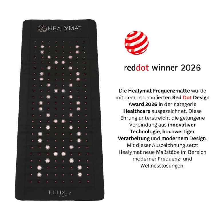 Die Healymat Frequenzmatte gewinnt Red Dot Award 2026