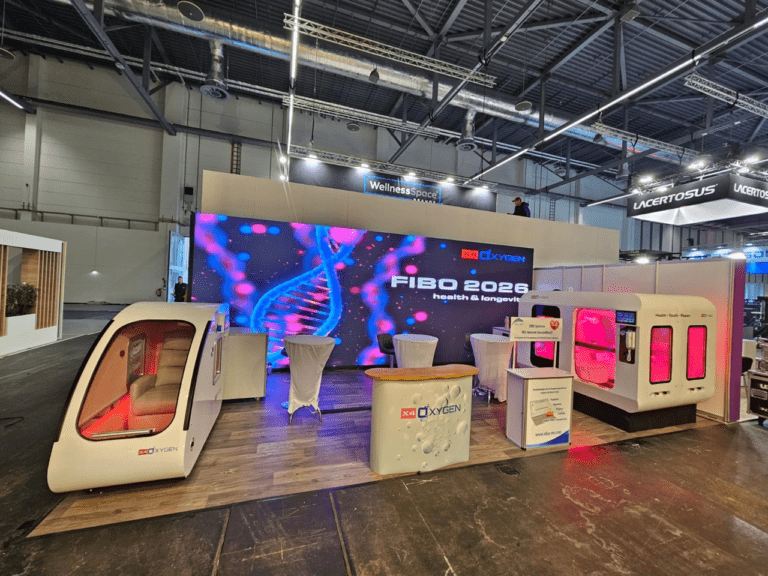 x4Oxygen auf der FIBO 2026 Halle 1, Stand E68