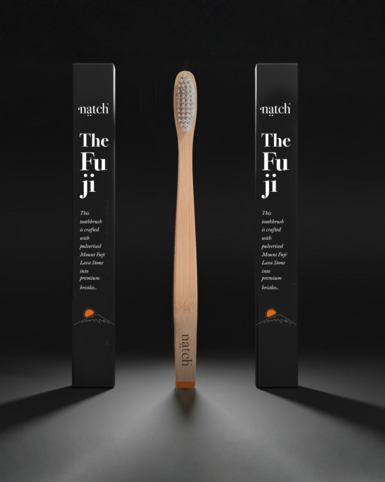 Zähneputzen neu gedacht:  Natch präsentiert „The Fuji“ – Die Lavastein-Zahnbürste