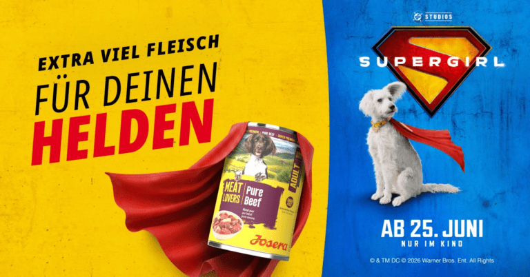 Hollywood meets Hundenapf: Josera Petfood startet internationale „Supergirl“-Kampagne mit Warner Bros.