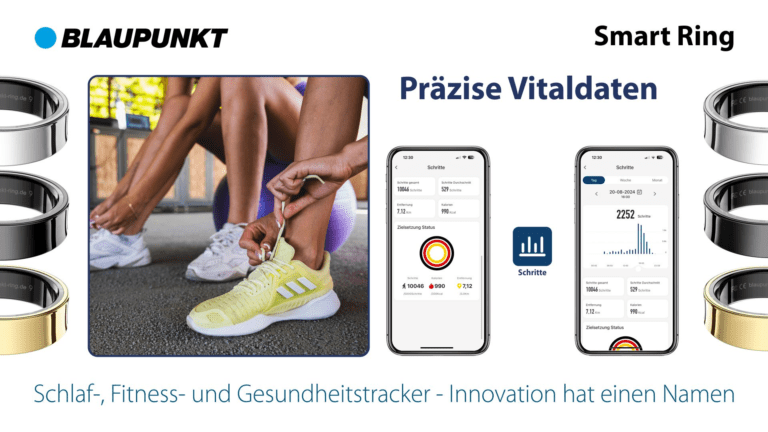 Eine App für Smart Ring, BodyTag und zukünftige Wearables: Bei der neuen Gesundheitsplattform „Blaupunkt Health“ steht der Datenschutz im Vordergrund